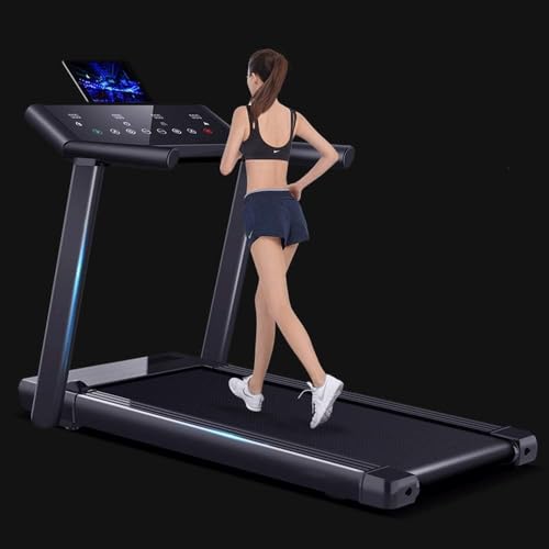Image of Treadmills, Foldable Electric Running Machine, Easy Assembly, with Adjustable Display Panel, 3-Level Manual Incline, for Home Use (Black)
