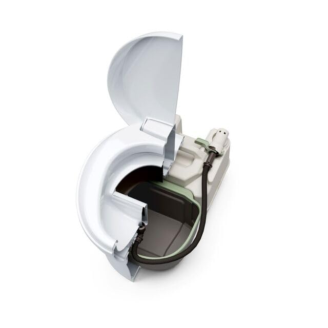 Thetford Trenntoilette, Kunststoff, Rechteckig, Weiß, 58 x 36,5 x 49,5 cm, 7,5L Urintank/7L Kottank, 6,8 kg, Mechanische Füllstandsanzeige