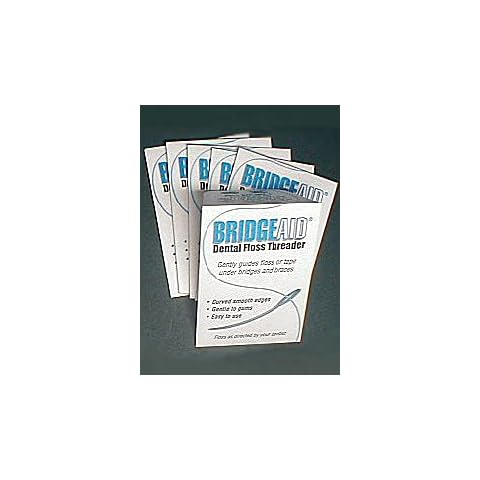BridgeAid Dental Floss Threaders - Buy 5 Packs of 50/Pack, Get 1 Pack Free (300 Threaders Total) Cover