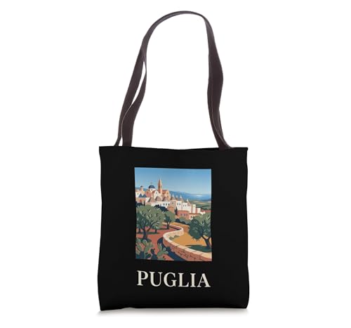 Bolso Tote con diseño de viaje costa mediterránea miniatura 1