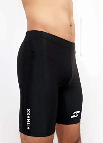 Image of Just Care Mens Shorts Compression Wear Athletic Fit Multi Sports Cycling, Cricket, Football, Badminton, Gym, Fitness & Other Outdoor Sports Inner Wear (Black, XX-Large)