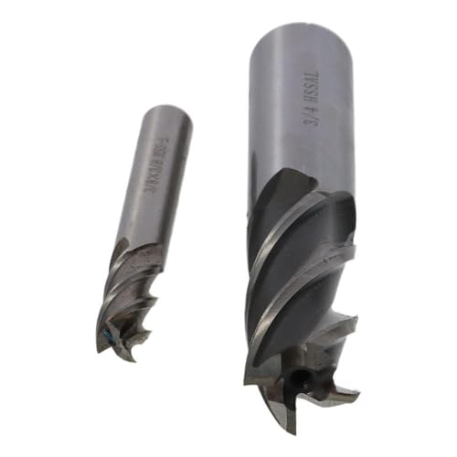 Image of Cutting High Speed Steel Spiral Drill Bit Straight End Mill Cutter 4 Flute(3 /4)