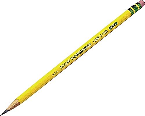 Lápiz Grafito Ticonderoga F #2.5 Amarillo Docena miniatura 4