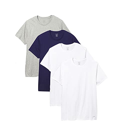 (取寄) カルバンクライン クルー ネック T-シャツ - 4-パック, ショート スリーブ   Crew Neck T-Shirt - 4-Pack, Short Sleeve  Black/Black/Black/Black Calvin Klein Men`s Underwear Cotton Classic Fit Short Sleeve Crew