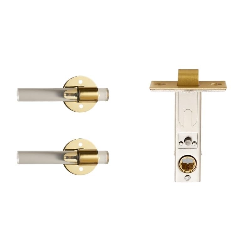 Serrure de porte intérieure double levier en bois pour une suite parentale moderne