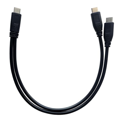 Type C Male to 2 Dual Type C Male Y Splitter Extension Charging Cable image 5