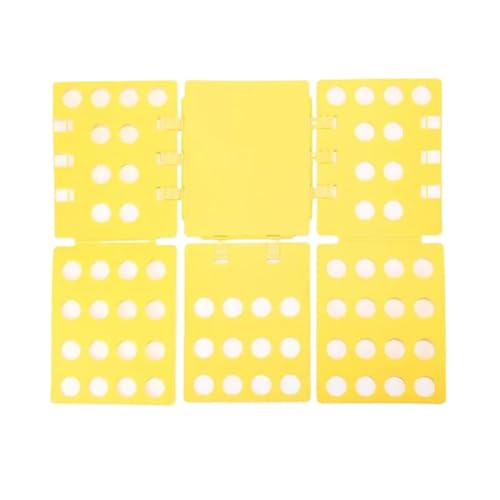 ZNTIHZ Tabla Plegable portátil for Guardar Ropa, Pinzas for, Organizador Creativo for Camisas, Pantalones y Camisetas para Organizar Cajones Y Armarios(Yellow)