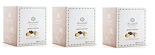Brontedolci Bron-Trésor Dolcetti alla Mandorla - Juego de 3 pastas de almendras con chocolate y hojas de almendra (350 g) Cover