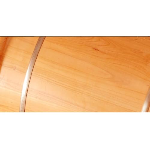 Tina de baño para pies de cedro hecha a mano para sauna miniatura 2