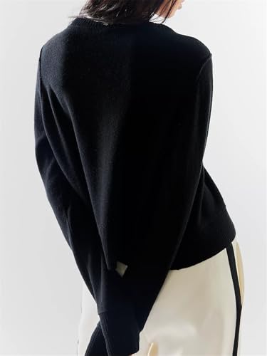 Image of Cardigan Sweaters for Women Lightweight Crew Neck Button Down Long Sleeve Open Front Knit Cardigans