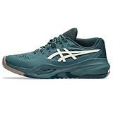 ASICS Men's Gel-Resolution X Tennis Shoes, 14, Saxon Green/Birch