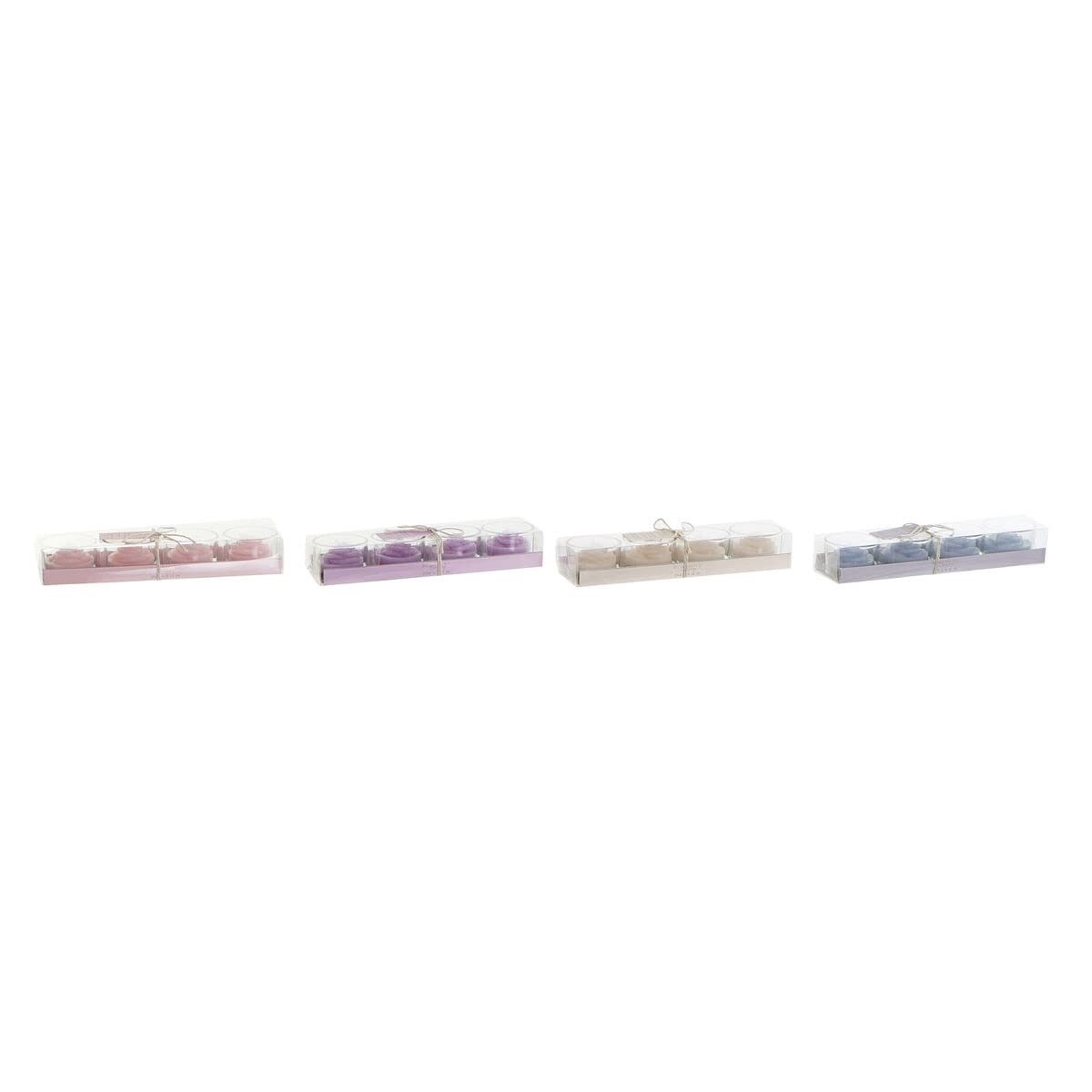 DKD Home Decor Candle Set 5 x 5 x 5 cm 100 g Shabby Chic (Pack of 4) (2 Pieces)