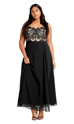 City Chic Women's Maxi Dress-Sweet Evie