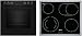 NEFF EDX4PB0, Herd-Set bestehend aus E2CCG6AK3 Herd, 60 x 60 cm, Pyrolyse-Selbstreinigung, CircoTherm, LED-Display & M13R42N2 Elektrokochfeld, Bräterzone, Edelstahlrahmen