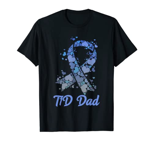T1D Dad Tee Tipo 1 Soporte diabético Conciencia sobre la diabetes Camiseta