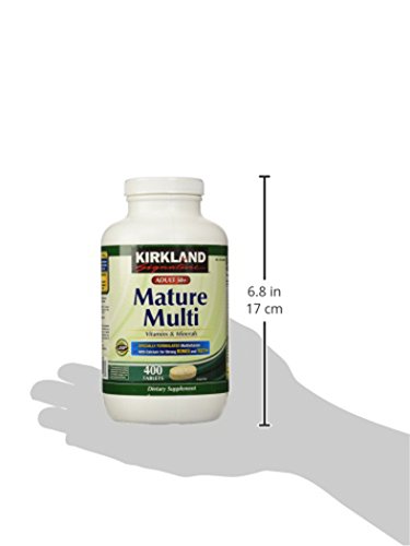 Kirkland Signature Adults, 50 Plus Mature Multi Vitamins & Minerals, 400-Count Tablets #TOP4