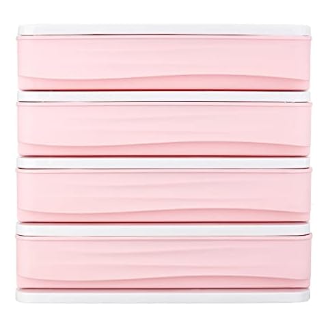 WZhen 1/2/3/4 Tiers Multilayer Drawer Type Makeup Box Cosmetic Makeup Box Desktop Organizer Storage Box Display Box - Gray Cover