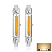 Ampoule LED R7S 78mm 15W Dimmable, Blanc Chaud 3000K 1500LM, Linéaire Remplacer Lampe Halogène J78 150W, Éclairage à 360 Degrés, Sans Scintillement, R7S OCB LED Tubes pour Projecteur, lot de 2