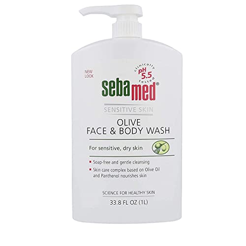 Sebamed Olive Face and Body Wash For Sensitive & Delicate Skin 1 Litre - Set of 6