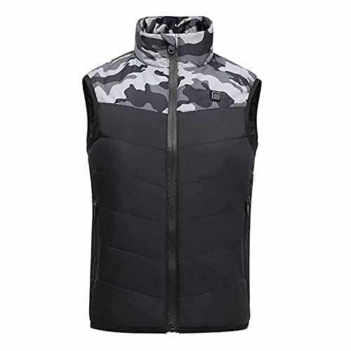 Chaleco calefactor para hombre y mujer con tres niveles de temperatura regulable color negro