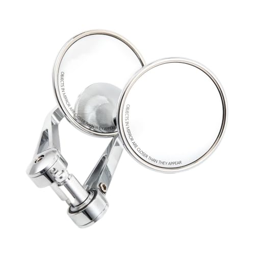 Espejo retrovisor moto ajustable que elimina puntos ciegos con cristal convexo para manillar
