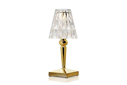 Kartell Battery Lampada Da Tavolo, Oro
