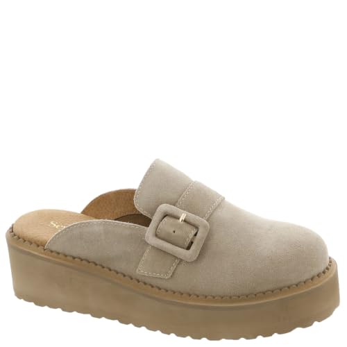 Seychelles Come Together Womens Slip On 8 BM US SandGreySuede