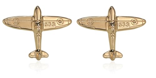 Tiande Plane Brooch Small Aircraft Vintage Cute Animal Brooch pins Male Shirt Brooch Novelty Suit and Vest pin (2 pcs)