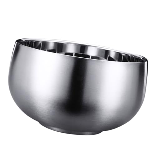 Alipis Bol Acier Inoxydable à Double Paroi Bol Résistant Chaleur à Soupe -rétenteur Alimentaire