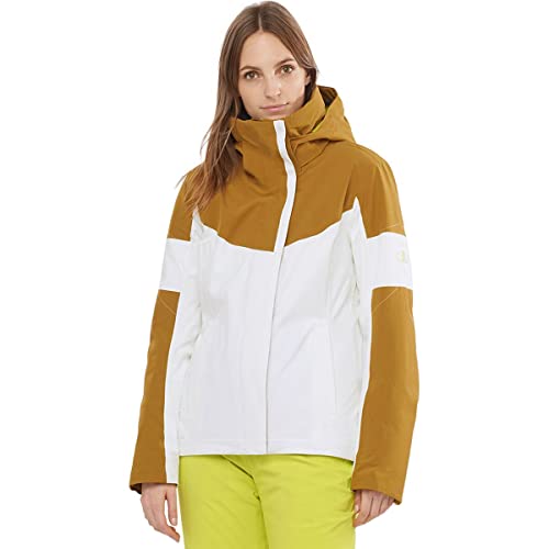 Preisvergleich Produktbild Salomon Damen Speed Jacket W Isolierte Jacke, Weiß / Kreuzkümmel / Nachtkerze, Large