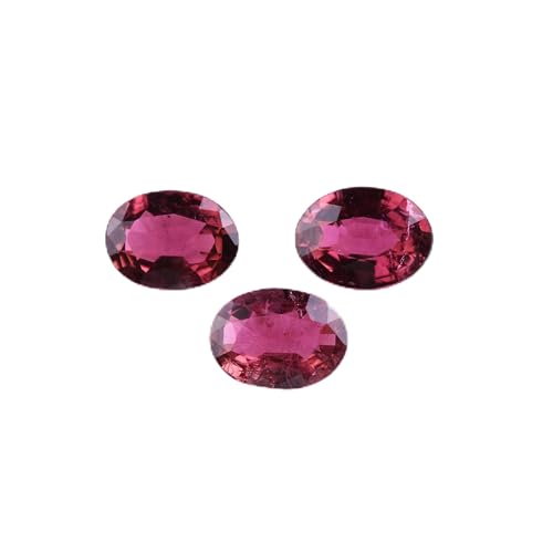 Tourmaline naturelle rose de qualité supérieure pour haute joaillerie 3 pièces