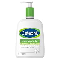 CETAPHIL Moisturising Lotion for Dry to Normal Skin 473ml , 48 Hour Hydration, Fast absorbing, For Sensitive Skin, With Glycerin & Panthenol, Hypoallergenic, Dermatologist Tested