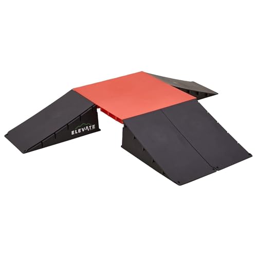 Elevate Outdoor Polypropylene Mini EZ-Link 6-Piece Skateboard Set with Slopes for Scooters, BMX Bikes and RC Cars - 600 lb. Maximum Weight Capacity