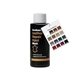 Furniture Clinic Vernice e Tintura per la Riparazione della Pelle, Colorante Autosigillante per Una Riparazione Facile, Adatto per Divani in Pelle, Sedili di Auto, Scarpe, Borse (50ml, Nero)