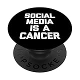 Photo Gallery social media is a cancer - divertente detto sarcastico novità popsockets popgrip adesivo Photo Gallery social media is a cancer - divertente detto sarcastico novità popsockets popgrip adesivo