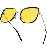 Lunettes De Soleil Polarisées ANDOILT Pour Femme – Style Oversize Avec Strass – Idéales Pour Conduite, Fêtes Et Looks élégants