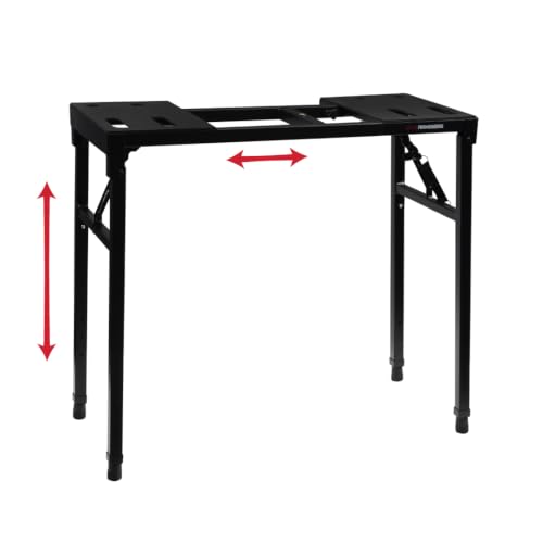 Gator Frameworks Keyboard and Audio Utility Table with Multi Point Adjustability and Built in...