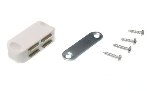 One Stop DIY Magnetschnäpper für Türen, Schränke, Weiß, 250 Stück