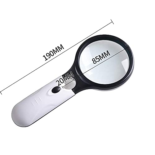 Loupe à main CRODY LED blanche contre les difficultés de lecture - 3