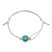 Produktbild Fattigger Armband für Damen, modisches Armband & Frauen, Vintage, rund, künstliche Türkis, eingelegter Armreif, verstellbar, Wachsband, 5-10 Tage