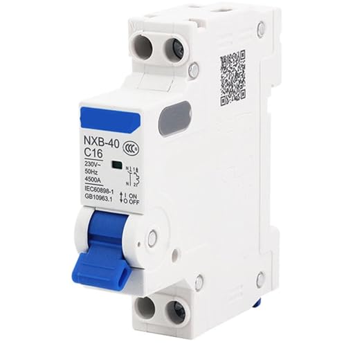 Disjoncteur miniature NXB-40 1P+N 20A avec double entrée et sortie pour tableau