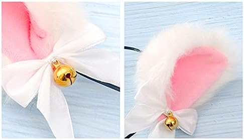 Animal Faux Fur Cat Dog Ears Headbands with Bells Lovely Flexible Hair Accessory Halloween Cosplay Costume Party Dress Girls - Image 7