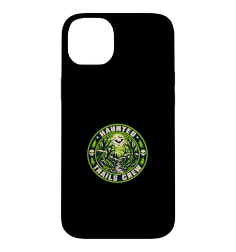 Haunted Trails Crew Halloween Hiking Forest Badge Case for iPhone 14 Plus