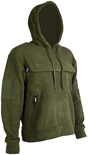 Savage Island Chaqueta con Capucha de Lana para reconocimiento Resistente al Viento para Hombres para la táctica DL ejército Militar, Seguridad de la policía