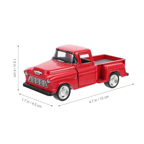 Modelo Miniatura Camioneta Roja Toddmomy 4.72 Pulgadas miniatura 3