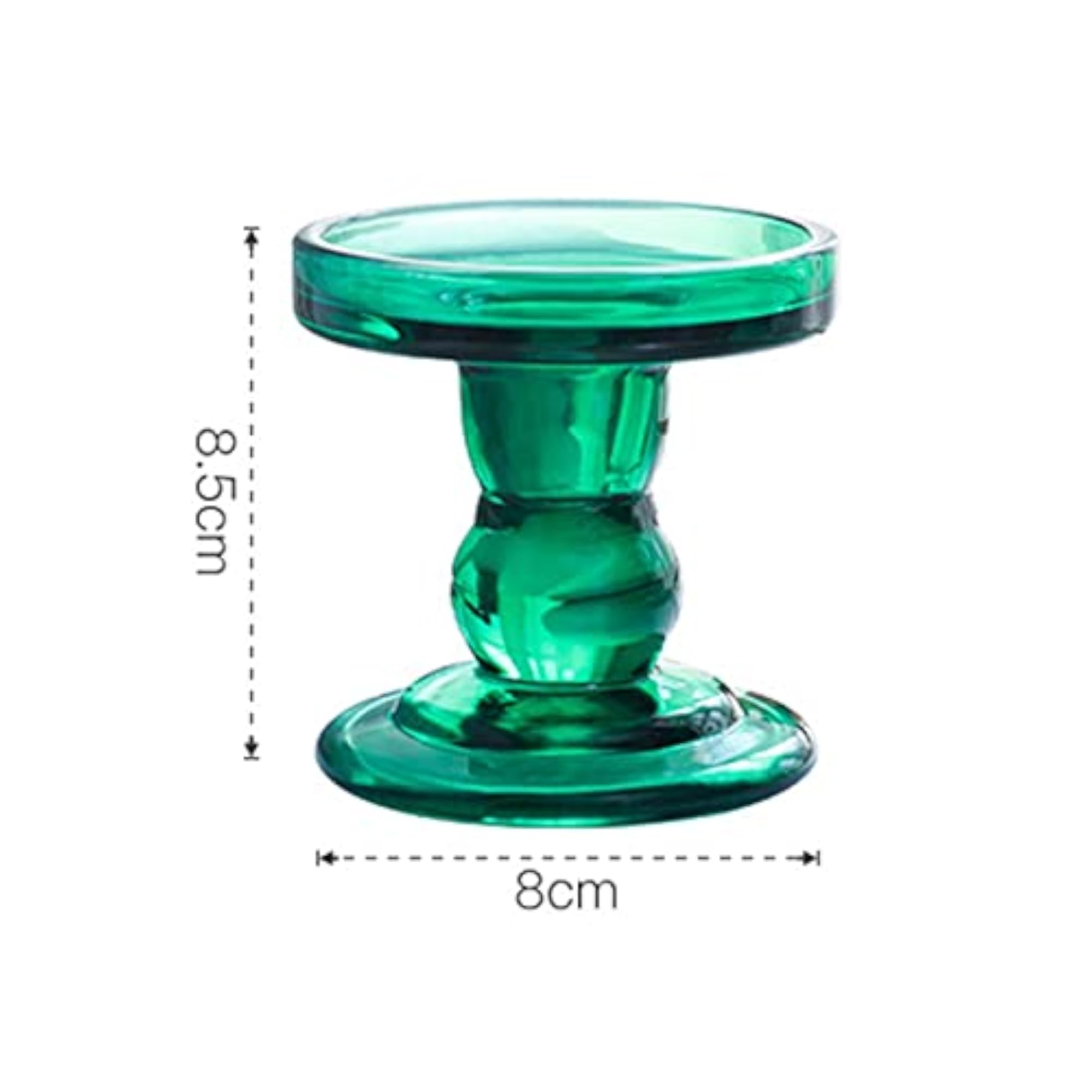 Glass Candle Holder Elegant Design for Dinner Table
