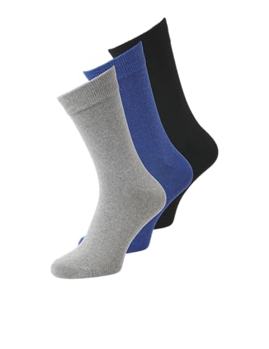 JACK & JONES Jacordinary Lot de 3 paires de chaussettes pour homme Noos, Ocean Cavern, taille unique