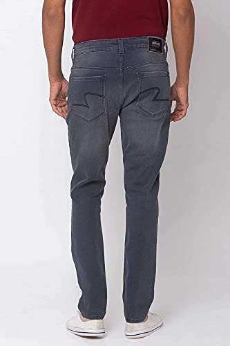 Image of Spykar Dark Tone Cotton Super Skinny Fit Mens Jeans (S211113-FSADWH-P)