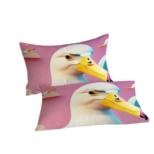 Housse de couette microfibre animaux pour lit Super King facile à laver sans repassage