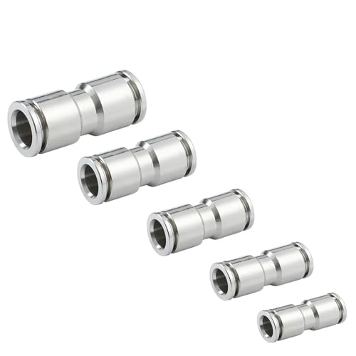 Raccord en laiton nickelé anti-fuite pour tube d'air 10 mm